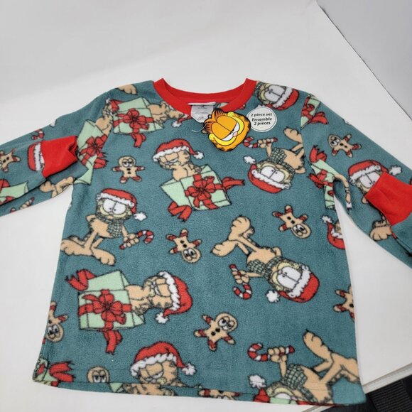 Nickelodeon Garfield Christmas Pajama Set Kids Size 6 Two Piece Holiday PJs - Picture 2 of 6
